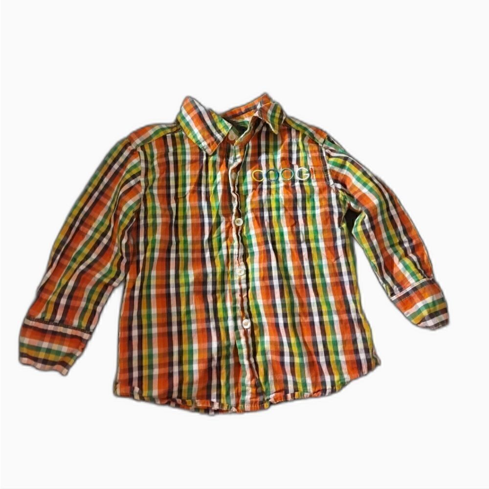 Coogi plaid button shirt (115)